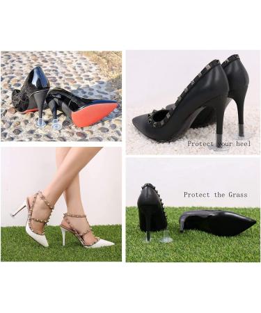 YUBRO Clear High Heel Protectors - 3 Sizes Soft Covers for Grass & Uneven Floors - Buy Online on GoSupps.com