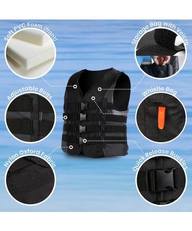 Leader Accessories Adult Universal USCG Approved Vest Black X-Large - Buy Online on GoSupps.com