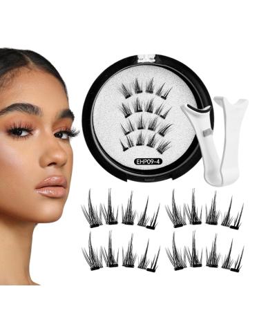 Magnetic Lashes With Applicator | Reusable False Eyelashes | Easy To Apply Lightweight Reusable No Glue Needed Lashes For All-Day Comfort