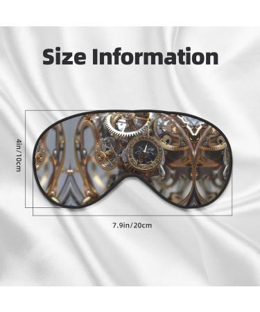 Buy Soft Clock Gear Print Sleep Eye Mask | Comfortable Eyeshade for Travel & Naps - Ideal for Men & Women - Buy Online on GoSupps.com