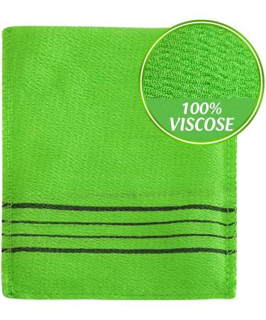 Hangil Exfoliating Towel Bath Washcloth 5 Pcs Set - Green 3, Red 2 - Buy Online on GoSupps.com