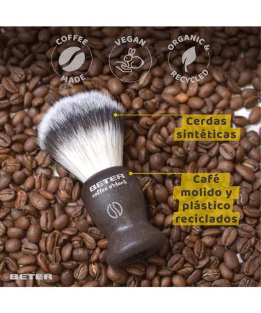 Beter Coffee Oclock Vegan Shaving Brush with Synthetic Bristles Eco-Friendly Grooming Tool - Buy Online on GoSupps.com