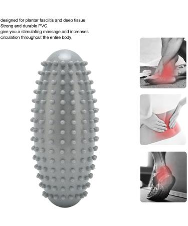 Plantar Fasciitis Massage Ball - Durable PVC Foot Roller for Muscle Relief | Spiky Design Portable Multi-functional (Gray) - Shop Internationally! - Buy Online on GoSupps.com