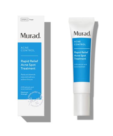 Murad Rapid Relief Acne Spot Treatment  Acne Control Max Strength 2% Salicylic Acid Clear Gel Blemish Remover - Fast Active Acne Relief Backed by Science.5 Oz 0.5 Fl Oz (Pack of 1)