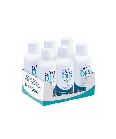 UltraDEX Daily Oral Rinse Original 6 x 500ml Clear