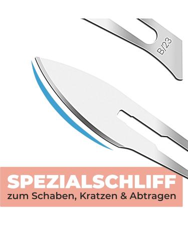 14x Foot Care Scalpel Blades Set - Kosmetex Podiatry by Swann Morton | Remove Calluses & Corns (1 Handle Included) - Buy Online on GoSupps.com