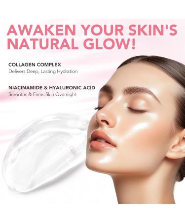 Masque au collag ne cor en pour une hydratation profonde et durable qui lisse et raffermit la peau pendant la nuit rosa-1pcs - Buy Online on GoSupps.com