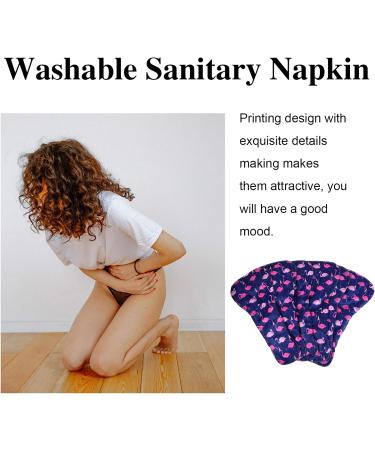 Healifty Reusable Cloth Menstrual Pads | Incontinence Pads 6pcs with Storage Bag | Washable Panty Liners | Eco-Friendly & Comfortable - Buy Online on GoSupps.com