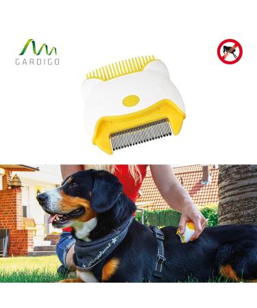 Gardigo Electric Flea & Lice Comb for Dogs & Cats - Poison-Free Suitable for Long & Short Hair - Buy Online on GoSupps.com