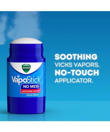 Vicks VapoStick Solid Balm Twin Pack - 1.25 oz Each - Soothing Vapors - No Mess Formula - Buy Online on GoSupps.com