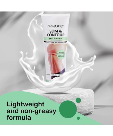 Reshape+ Tummy Tightening Cream - Anti Cellulite & Fat Burning Body Firming Gel | Hydrating Formula - Fades Stretch Marks | Tightens Loose Skin on Belly, Legs, Arms & Butt | 8 Fl Oz - Buy Online on GoSupps.com