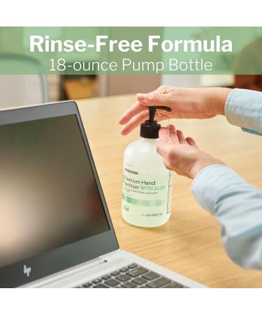 McKesson Premium Hand Sanitizer with Aloe 18 oz. Ethanol Pump Bottle - 1 Each - Buy Online on GoSupps.com