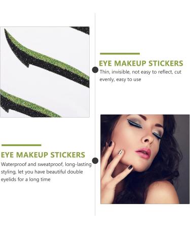 LALAFINA 12 Pairs Glitter Eyeliner Reusable Eyeliner Sticker Tool Stickers Invisible Eye Line Strips Adhesive Eyelid Stickers Double Eyelid Strips Adhesive Tape Eyes Miss - Buy Online on GoSupps.com