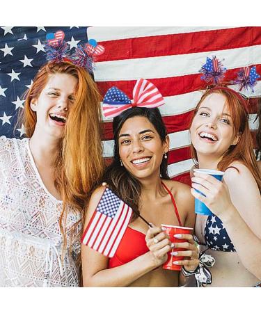 Outyua 4th of July Patriotic American Flag Headband Independence Day Hairband USA Star Red White and Blue Outfits Hair Accessories for Women Girls - Buy Online on GoSupps.com