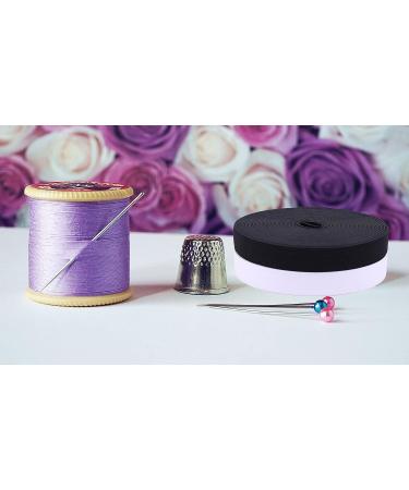 XKDOUS 1 Inch White Knit Elastic Band - 14 Yards | High Elasticity for Sewing Waistband & Pants - Buy Online on GoSupps.com