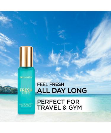 Bella Vita Luxury Skai Aquatic EDC & Fresh EDT Unisex Perfume Combo with Bergamot Ylang Ylang Pink Pepper|Long Lasting Fragrance Scent|Pack of 2 20Ml Each - Buy Online on GoSupps.com
