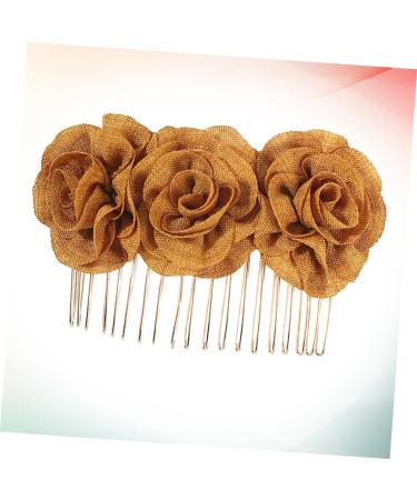 Housoutil Elegant Hair Clips Wedding Hair Clips Exquisite Hair Clip Beach Hair Clip Hair Pin Hair Barrettes Clips for Hair Metal Hair Clips Bridal Barrette Cloth Flower Hairpin Set - Buy Online on GoSupps.com