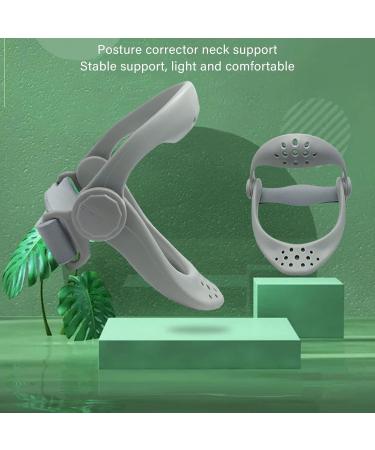 Tyenaza Neck Brace Neck Support Posture Corrector Neck Brace 360 Degree Adjustable Cervical Traction Device for Pain Pressure Relieve Grey - Buy Online on GoSupps.com