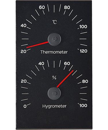 Buy SudoreWell Sauna Climate Meter - Black Aluminum Thermometer & Hygrometer | 130x190mm | International Shipping Available - Buy Online on GoSupps.com