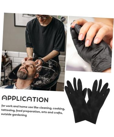 HONMEET 3 Pairs Barber Gloves Hair Dye Gloves Hair Color Dye Men Man Hair Protector Ponytail Stylist Hair Shampoo Gloves Glives Hair Salon Gloves Black Hair Dye Gloves for Hair Coloring - Buy Online on GoSupps.com