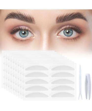 5mm Eyelid Tape 100pcs Glue-Free Invisible Eyelid Lifter Strips Natural Double Eyelid Tapes Suitable for Uneven or Monolids Eye Lid Tape for Hooded Droopy Eyes Invisible Double Eyelid Sticker 5MM-100PCS