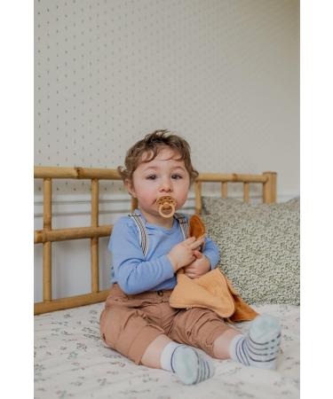 BIBSS Boheme Schnuller 2 Pack - BPA-Free Natural Rubber Nipple Kirsch Shape 0-6 Months Made in Denmark Desert Sand & Honey Bee - Buy Online on GoSupps.com