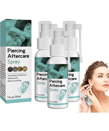 GFOUK Anti Cochlear Blockage Removal Spray Ears Earwax Removal Spray Ear Wax Softener Cleaner Natural Ear Spray for Cochlear Blockage Safe & Effective Ear Nose Piercings Cleaning Spray (3 Pcs)