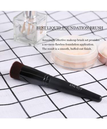 Energy Konkaver Foundation Brush - Liquid Primer Blush & Makeup Brush for Cream & Powder - Black - 24.34G - Buy Online on GoSupps.com