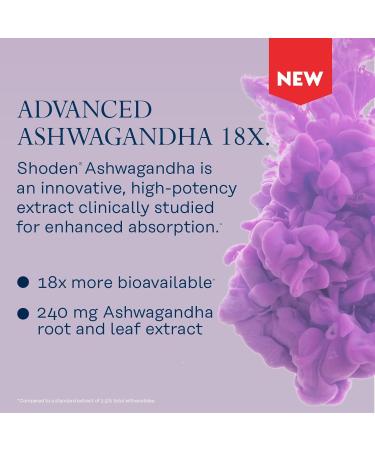 SOLARAY Ashwagandha Capsules 18X Absorption - Ashwagandha Root and Leaf Extract 240 mg - Occasional Stress Relief and Mood Support Supplement - Vegan 60-Day Guarantee - 30 Servings 30 VegCaps 30 Count (Pack of 1) - Buy Online on GoSupps.com