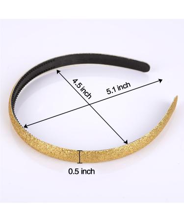 Shop West See Set of 10 Glitter Plastic Hairbands - Stylish Hair Accessories for Girls | International Shipping Available - Buy Online on GoSupps.com