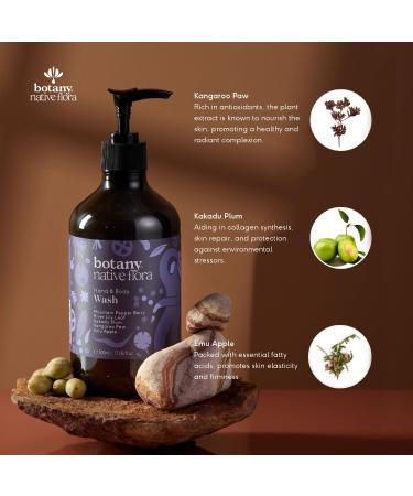 Botany Native Flora Hand and Body Wash - Hydrating Wash with Australian Extracts | Gently Cleanses Skin 17.06 Fl Oz - Buy Online on GoSupps.com
