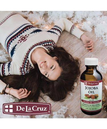 De La Cruz Jojoba Oil 2 fl oz - Pure, Moisturizing, Skincare Essential - Buy Online on GoSupps.com