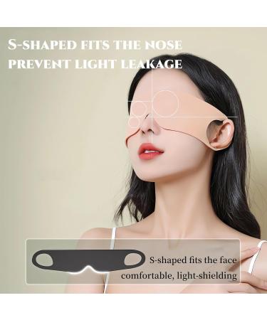 Buy Soft Zero Pressure Sleeping Eye Mask - 100% Light Blocking for Men & Women | Perfect for Travel & Relaxation - Buy Online on GoSupps.com