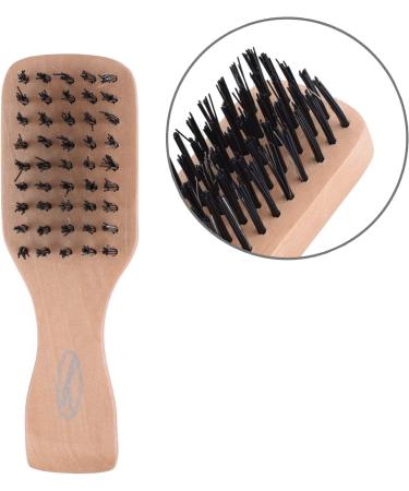 Fine Lines Mini Bristle Brush - Boar and Nylon Hair Brush for Curly Hair - Soft Bristles for Afro Hair - Women and Men - Buy Online on GoSupps.com