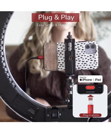 Pixel Lavalier Microphone for iPhone (Apple MFi-Certified) | 10ft Lav Mic for Vlogging & Video Recording | Compatible with All Lightning Devices - Buy Online on GoSupps.com