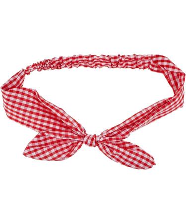 LUX ACCESSORIES Red Blue Chequered Paisley Hair Bandana Headwear - Buy Online on GoSupps.com