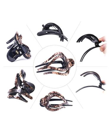 French Curved Hair Clips for Thick Hair - 3 Pack Strong Grip Hair Claws | Non-Slip Flat Hair Clamp for Women & Girls - Fashion Beauty Accessory - Buy Online on GoSupps.com