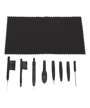9 pieces cleaning tools for hearing aid amplifiers multifunctional cleaning brush wax loop magnet portable tool box cleaning brushes kits with case