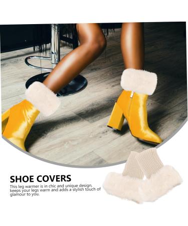 Kisangel Winter Boot Cuffs for Women - Faux Fur Fashionable Tops & Yoga Wear - 3 Pairs of Stylish Boot Covers - Buy Online on GoSupps.com