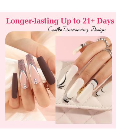 UNA GELLA Extra Long Tapered Square Nail Tips - 504pcs Full Cover Clear Gel Nail Tips - XXL Long Straight Acrylic Nails for DIY Nail Art - 12 Sizes Available - Buy Online on GoSupps.com