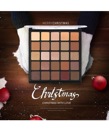Vodisa 25B Matte and Shimmer Eyeshadow Palette with Makeup Brush Set - Brown Eye Shadows, Long Lasting, Waterproof, High Pigment Powder Palette - Buy Online on GoSupps.com