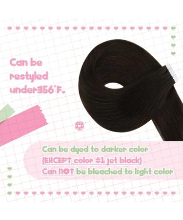 Youngsee Tape in Extensions - Real Brown Hair Extensions 55cm Remy Hair 50g 20 Pcs #2 - Shop High-Quality Tape Extensions Internationally - Buy Online on GoSupps.com