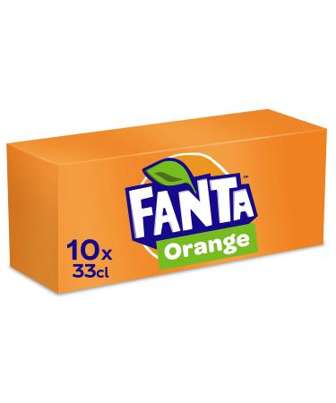 Fanta Orange Canette Boite Frigo Pack 10 x 33 cl