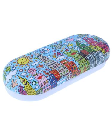 Paule & Knopf Beautiful glasses case New York with funny comic motif for many utensils
