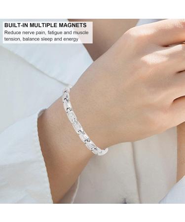 Pilipane Elegant Stainless Steel Magnetic Bracelet for Women - Pain Relief & Health Care Wrist Jewelry - Buy Online on GoSupps.com