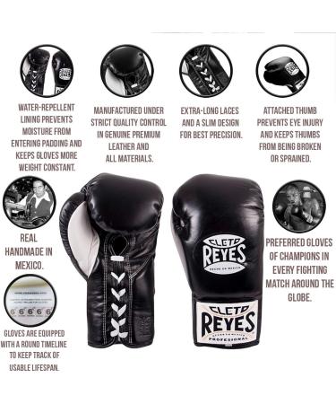 Cleto Reyes 8oz Red Leather Professional Boxing Gloves for Men and Women - Buy Online on GoSupps.com