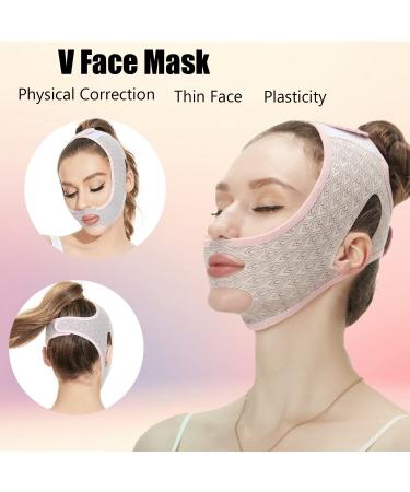 GTRA Beauty Face Sleep Sculpting Mask + V Line Mask & Face Lift Tape Kit - Chin Reducer & Wrinkle Patches for Face Tightening - Pink - Buy Online on GoSupps.com