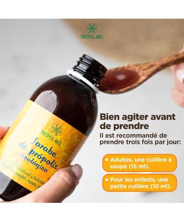 Propol-Mel - Organic Propolis Syrup | 250ml | Natural Antiseptic and Anti-inflammatory | For Cough and Mucus in the Throat | Gluten Free | Thins Mucus | Lubricates the Throat - Buy Online on GoSupps.com