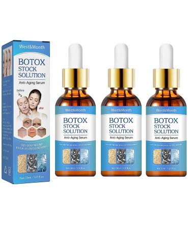 3pcs Botox Stock Solution Facial Serum  2023 Newest Youthfully Botox Face Serum  Jennifer Aniston Anti Aging Serum  Botox Anti-Wrinkle Serum