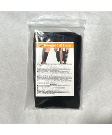 Heekooi Calf Brace Compression Sleeve (X-Large) - 1 Pair for Swelling, Shin Splints, Hiking, Training - Adjustable Support for Men and Women - Buy Online on GoSupps.com